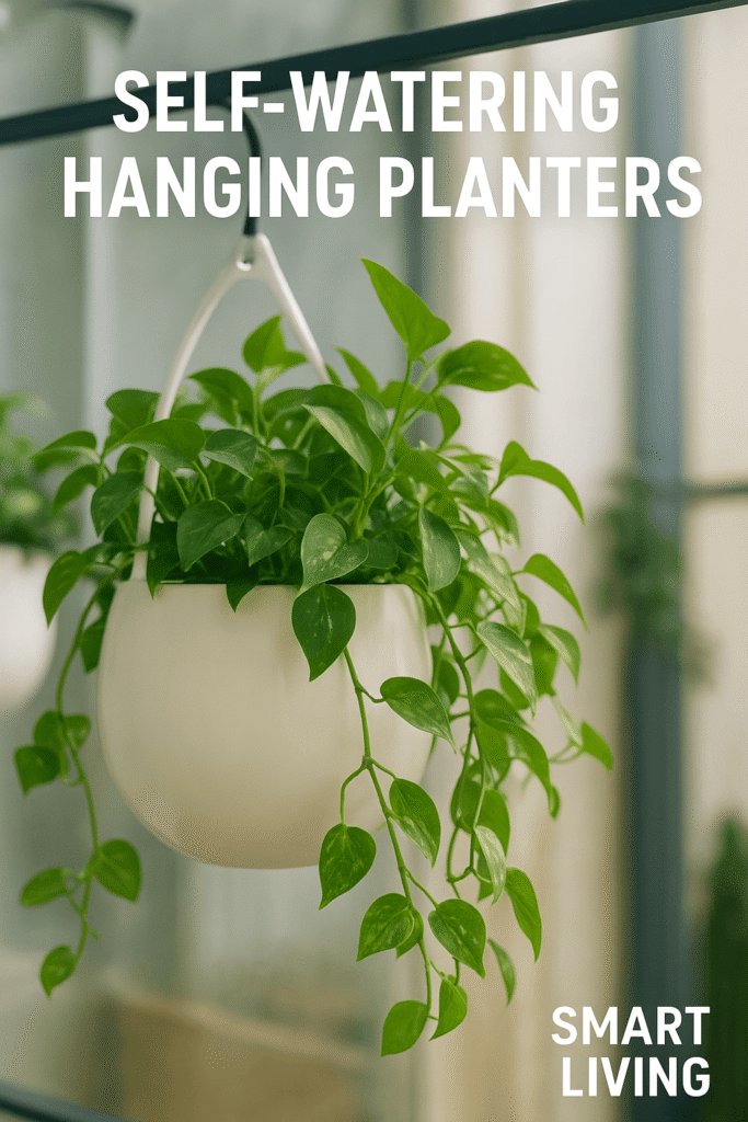 self-watering hanging planters